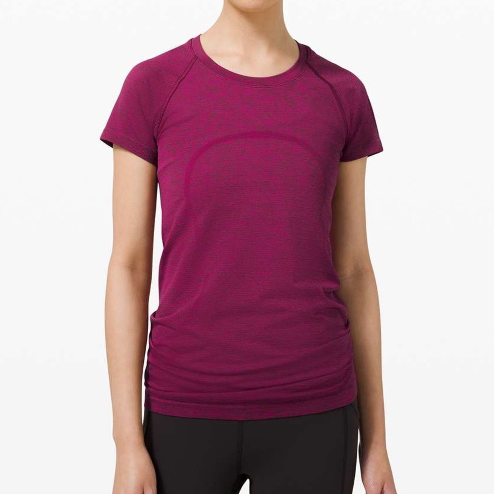 Lululemon Swiftly Tee - Raspberry Size 6 - Picture 2 of 4